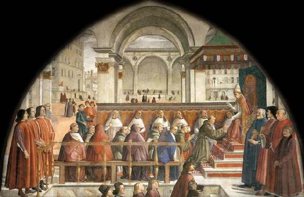 Domenico Ghirlandaio Confirmation of the Rule